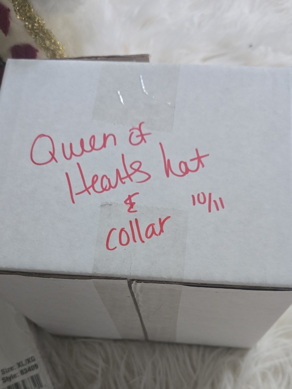 Queen Of Hearts Costume And Accessories - Worn Once - Picture 3 of 8